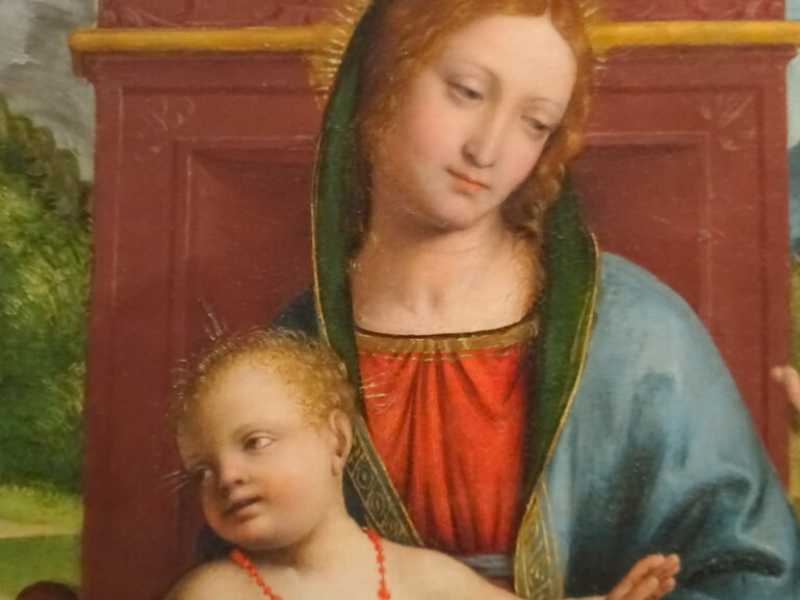 Bernardino Zenale - Madonna con bambino in trono (Flickr)