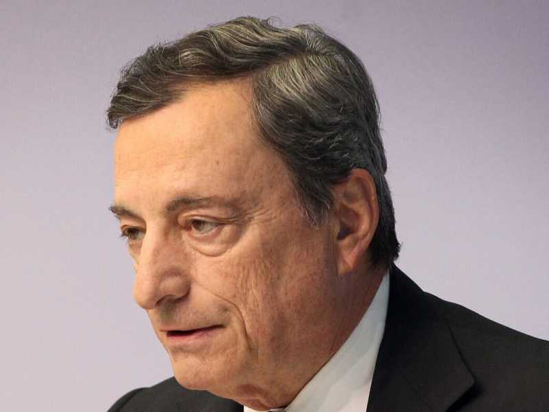 Mario Draghi, presidente Bce (foto LaPresse)