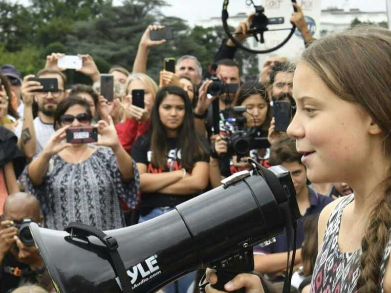 Greta Thunberg (foto LaPresse)