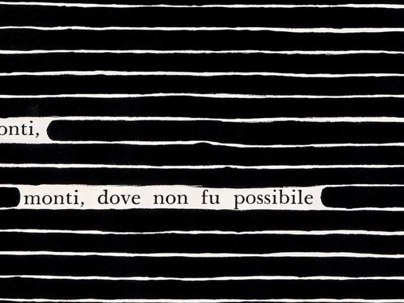 Emilio Isgrò, Quello che resta della parola