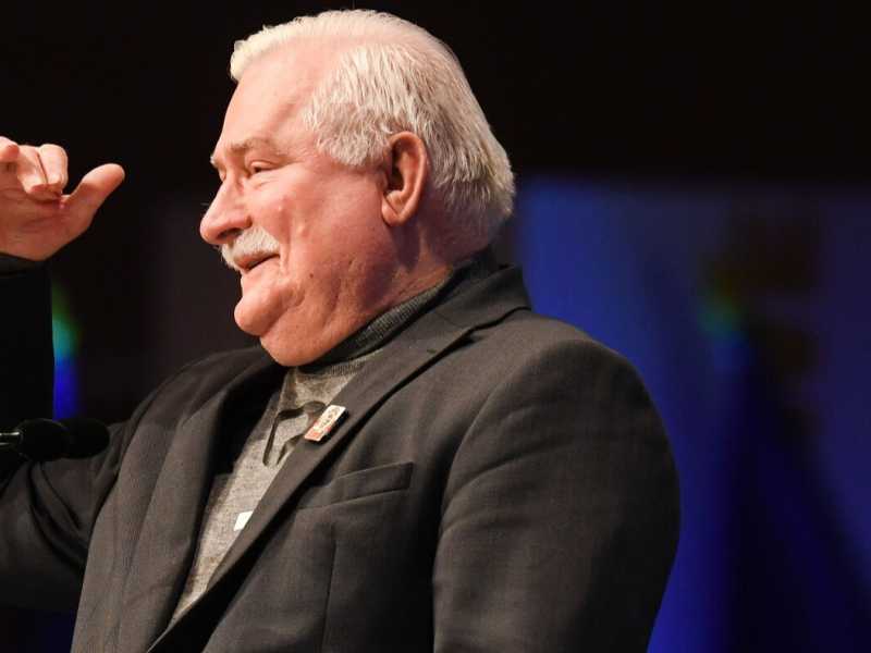 Lech Walesa, storico fondatore di Solidarność e Premio Nobel per la pace nel 1983