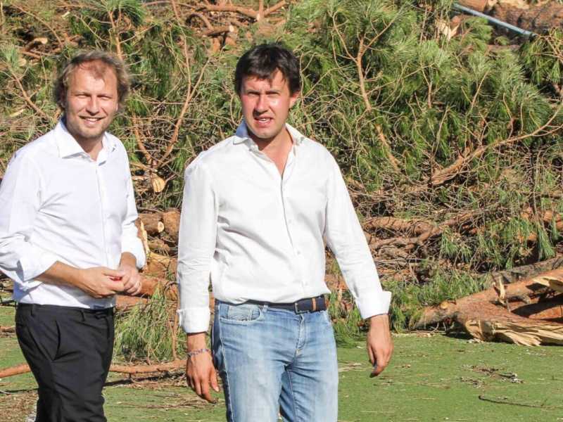 Dario Nardella e Luca Lotti (foto LaPresse)