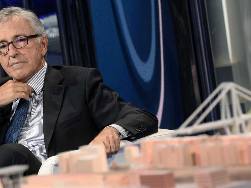 Giovanni Castellucci a Porta a Porta, il 13 settembre 2018 (foto laPresse)
