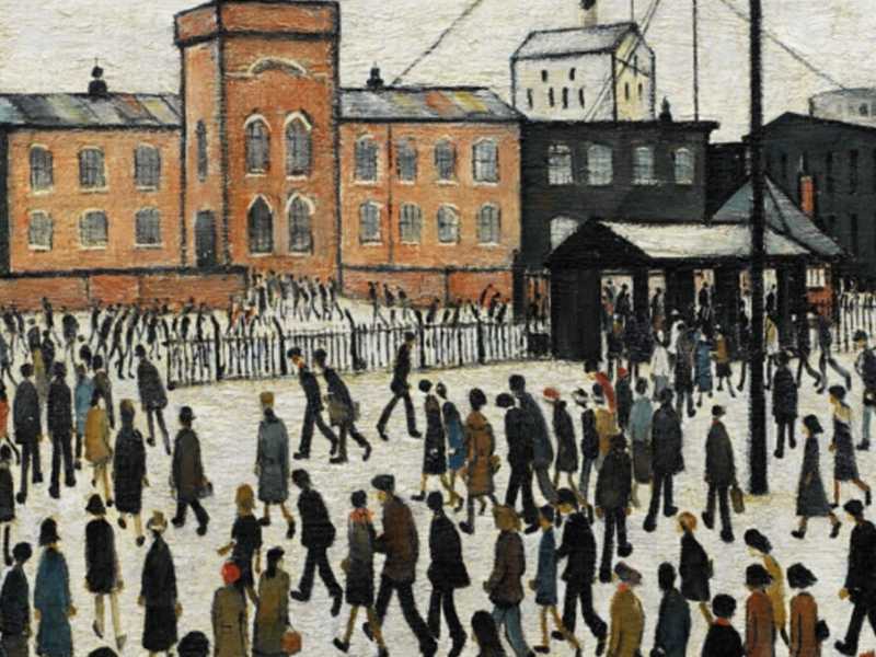 L.S. Lowry - Going To Work, 1959