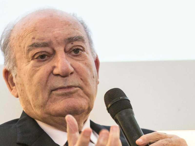Giuseppe De Rita al convegno Ascensore Sociale e Disuguaglianze organizzato da Reti Sociali, il 5 marzo 2019 (foto LaPresse)
