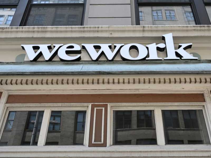 Un ufficio WeWork a New York (foto LaPresse)