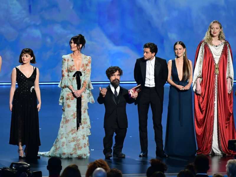 71&deg; Emmy Awards 2019,  cast di "Game of Thrones"  (Foto LaPresse)