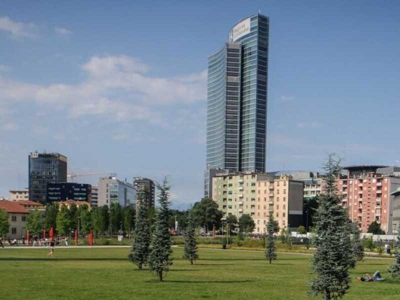 Il parco Biblioteca degli alberi (foto LaPresse)