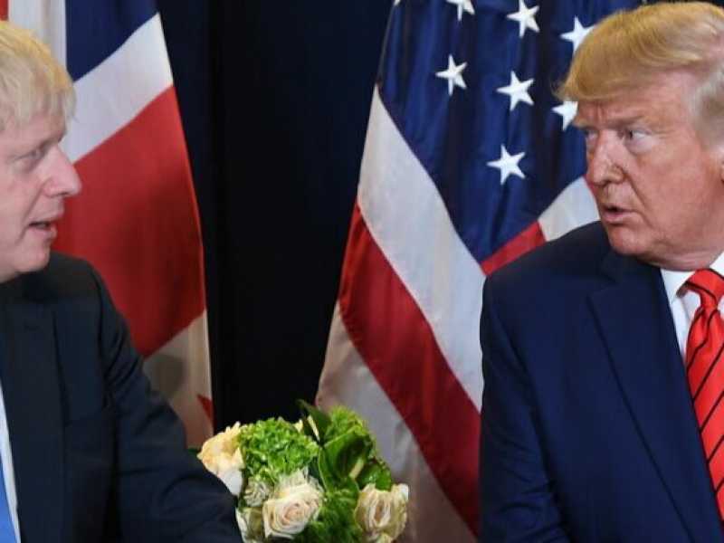 Boris Johnson e Donald Trump (foto LaPresse)