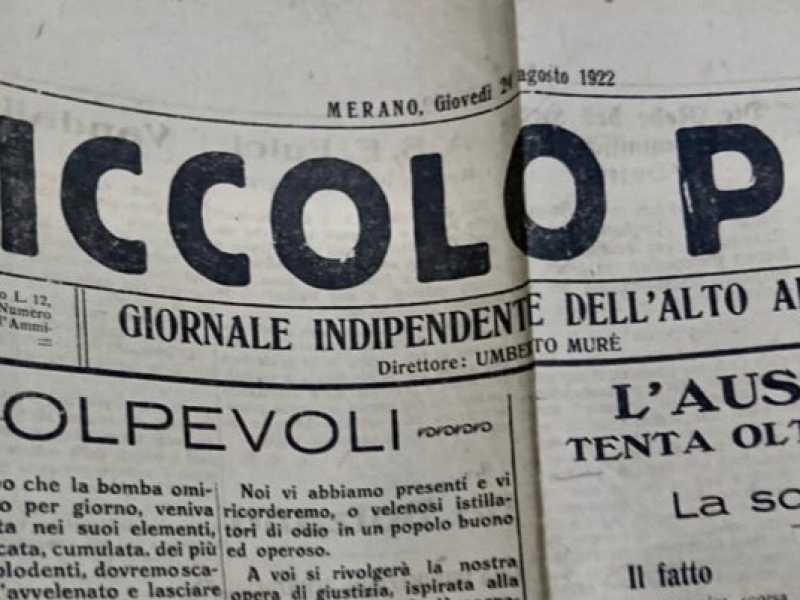 Vecchia stampa del giornale "Il Piccolo Posto"