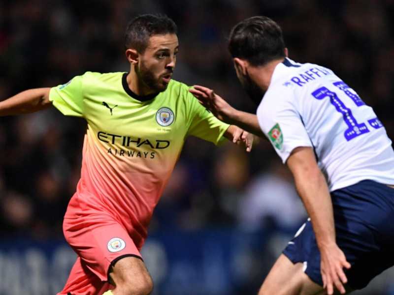 Bernardo Silva in azione (foto LaPresse)