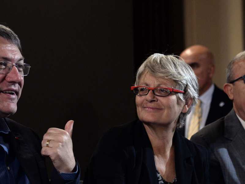 Maurizio Landini, Annamaria Furlan, Carmelo Barbagallo (foto LaPresse)