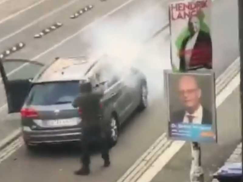 Screenshot dal video di un testimone