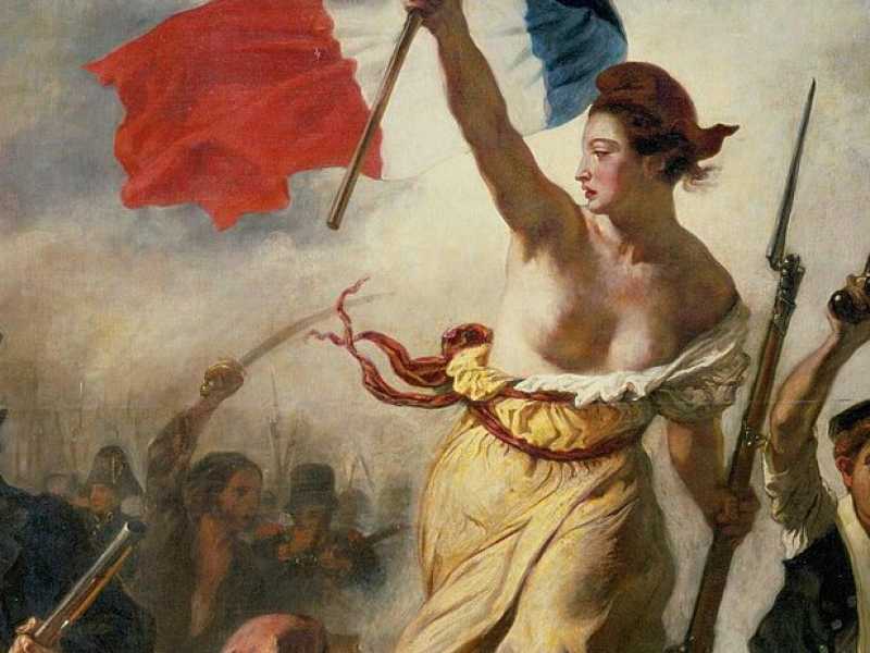 La Libert&agrave; che guida il popolo di Eug&egrave;ne Delacroix (foto Wikimedia Commons)