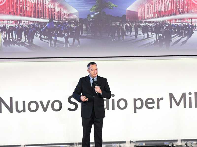 Presentazione "Un nuovo stadio per Milano" (foto LaPresse)