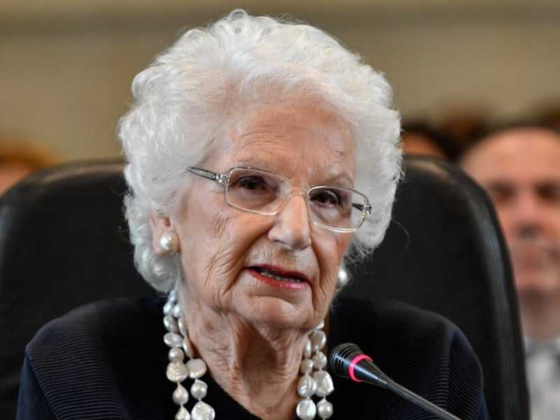 La senatrice a vita Liliana Segre (foto LaPresse)