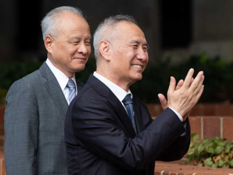 Il vepremier cinese Liu He (foto LaPresse)
