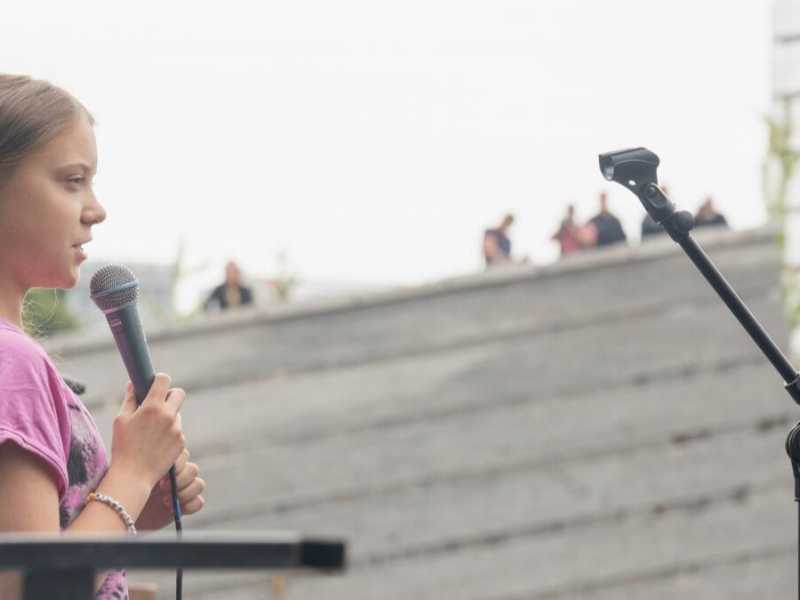 Greta Thunberg (foto LaPresse)