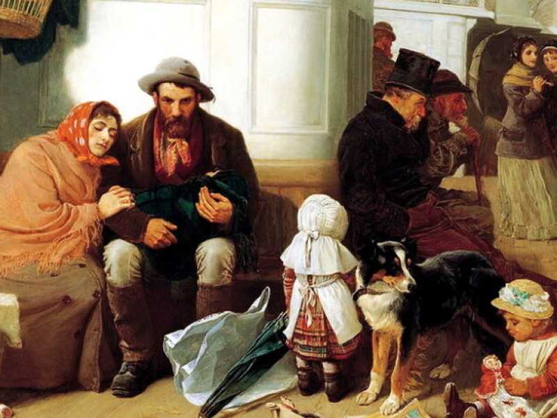 The Immigrants' Ship di John Charles Dollman