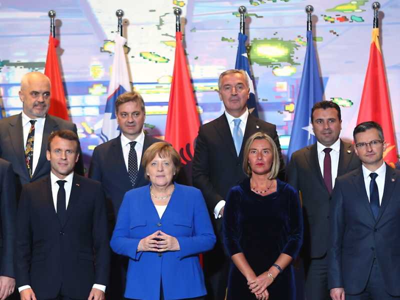 Vertice sui Balcani a Bruxelles (foto LaPresse)