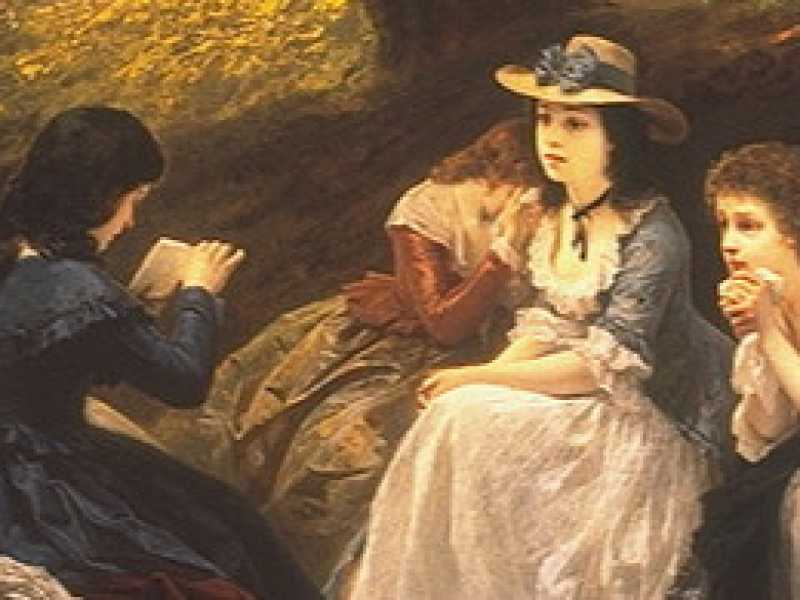 Wilhelm Amberg, "Leggendo il Werther di Goethe" (1870)