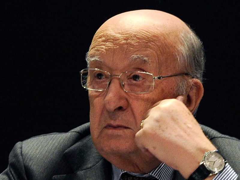 Ciriaco De Mita, ex presidente del consiglio e attuale sindaco di Nusco, 91 anni (foto LaPresse)