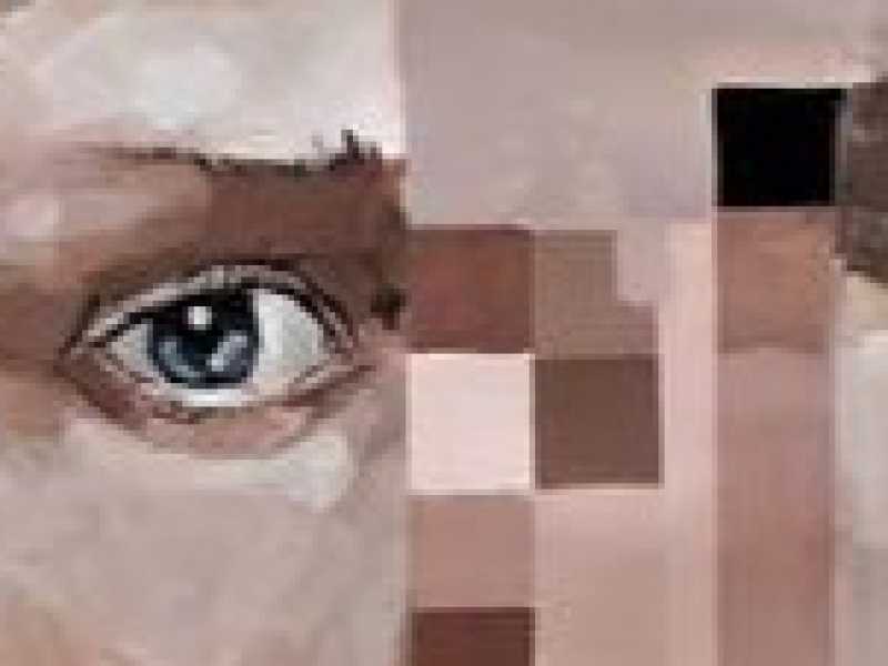Encoded, dipinto di Oscar Nin (dett.)