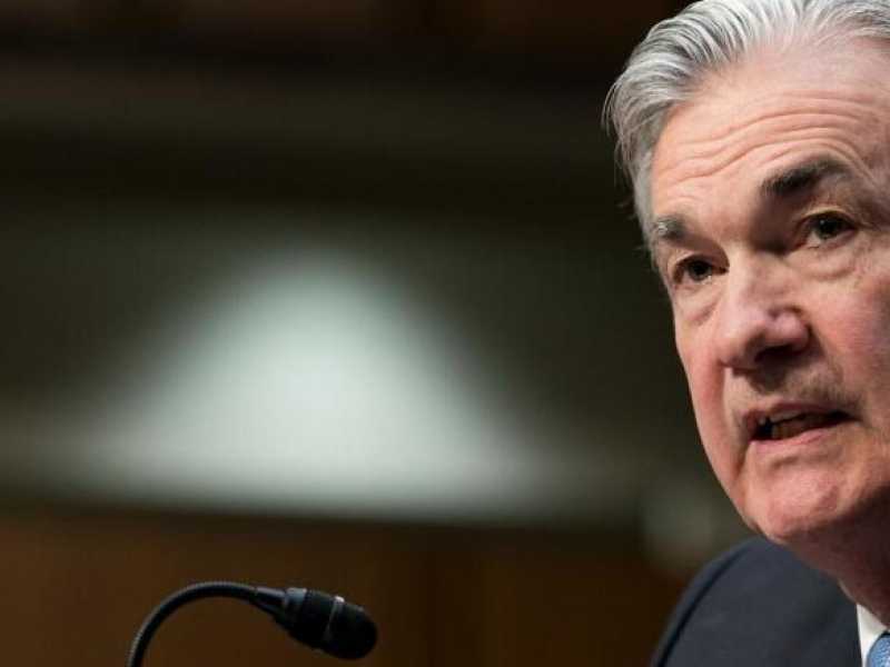 Il presidente della Fed, Jerome Powell (foto LaPresse)