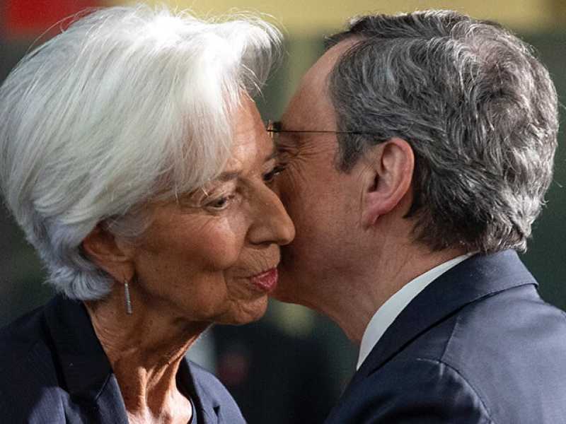 Lagarde e Draghi (LaPresse)