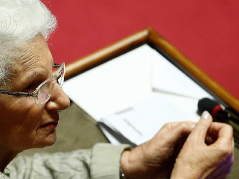 La senatrice a vita, Liliana Segre (foto LaPresse)