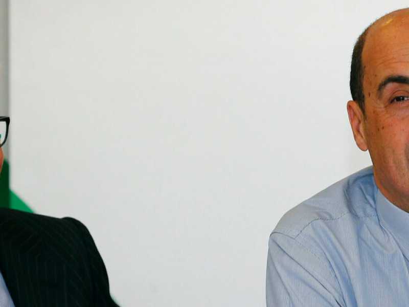 Luigi Zanda e Nicola Zingaretti (foto LaPresse)