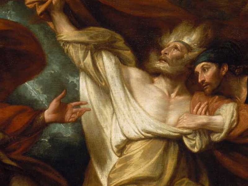 &ldquo;Re Lear nella tempesta&rdquo;, dipinto di Benjamin West del 1788