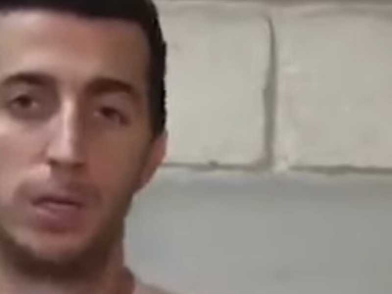 L'attaccante del Trani Antonio Picci durante un'intervista (screenshot da Youtube)