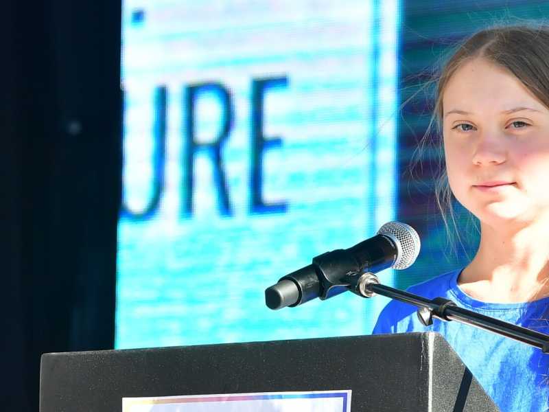 Greta Thunberg (foto LaPresse)