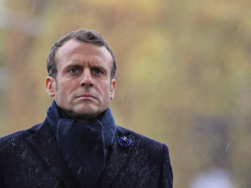 Emmanuel Macron (foto LaPresse)
