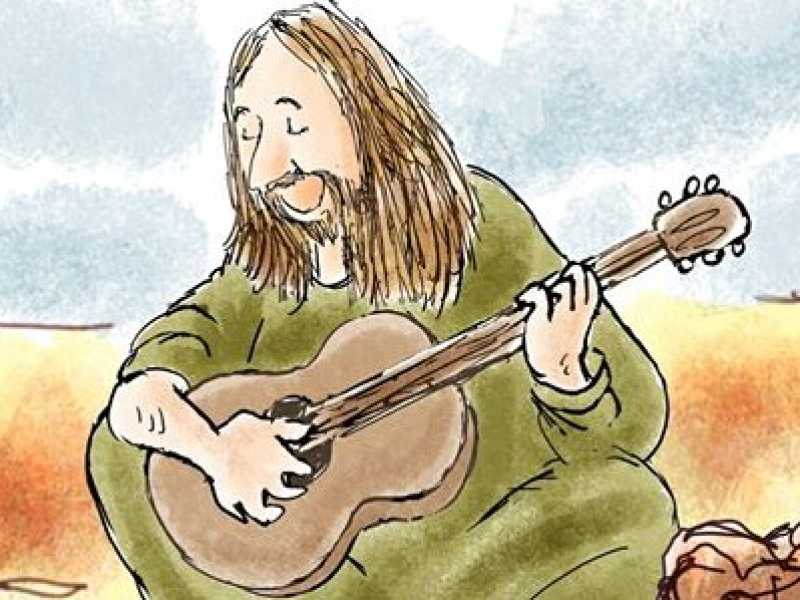 Un dettaglio della copertina di Hello Jesus, nuovo libro di Serbio Staino, Giunti editore