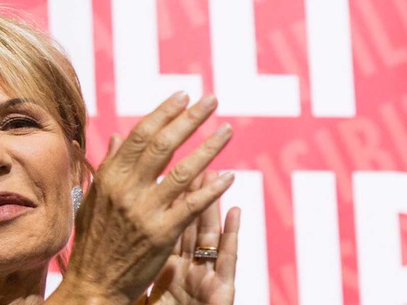 Lilli Gruber alla presentazione del suo libro "Basta!"