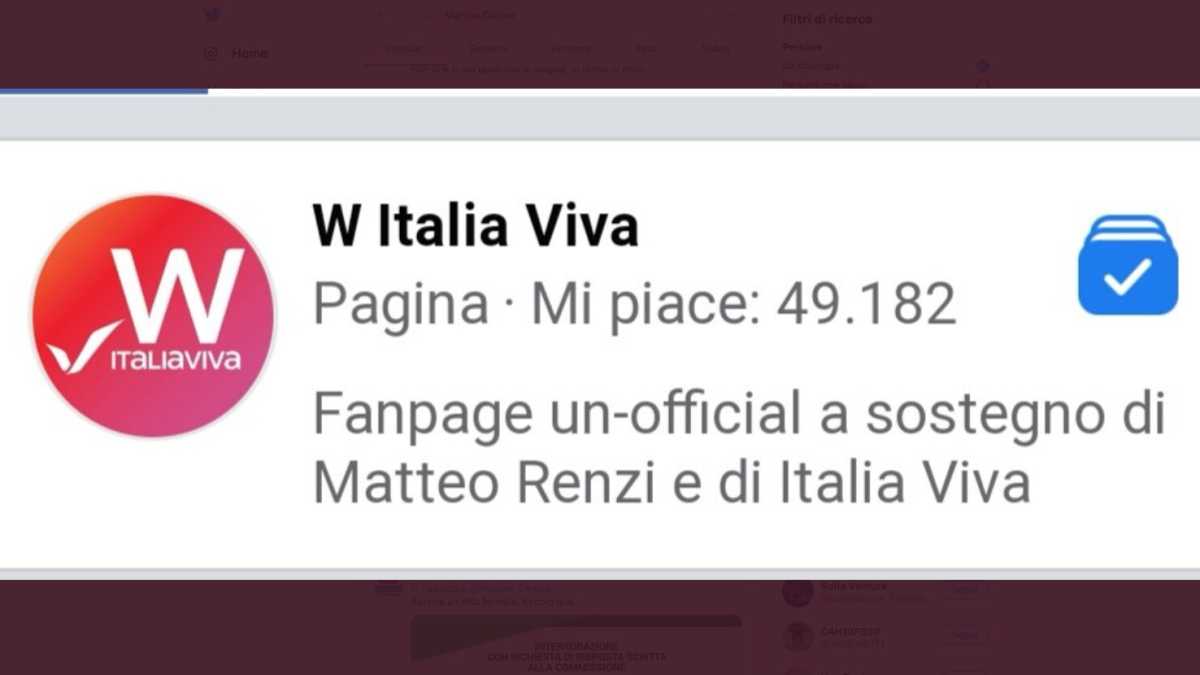 Immagine di Clicchi su “W il Pd” e diventi fan di Italia Viva