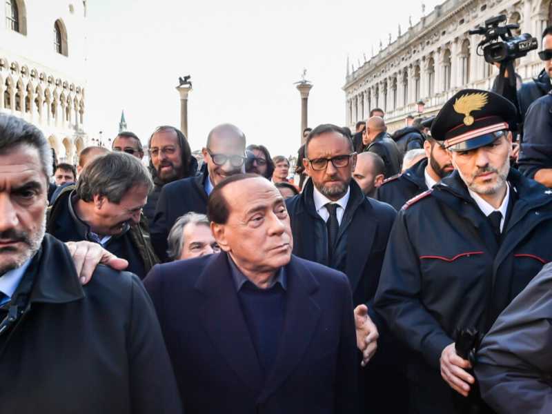 Silvio Berlusconi a Venezia (LaPresse)