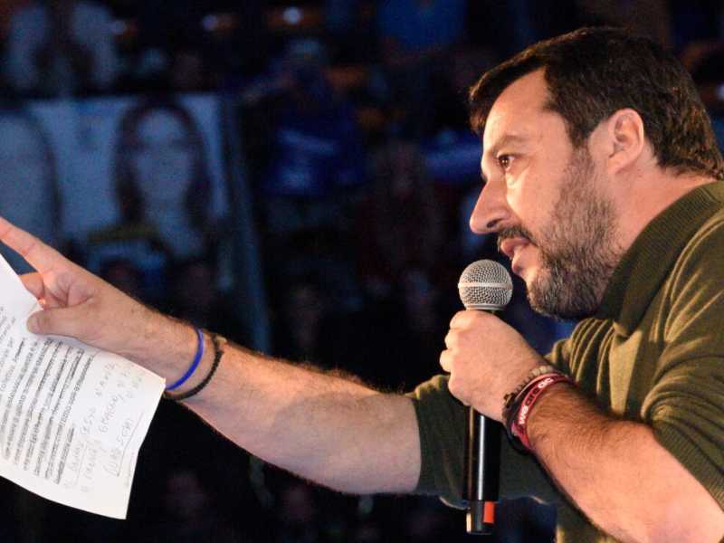 Matteo Salvini al Paladozza di Bologna
