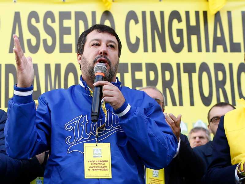 Manifestazione di Coldiretti contro i danni del sovraffollamento dei cinghiali all'agricoltura (foto LaPresse)
