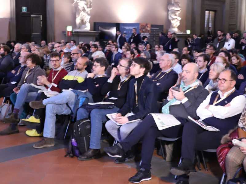 Il pubblico della Festa dell'Ottimismo a Firenze