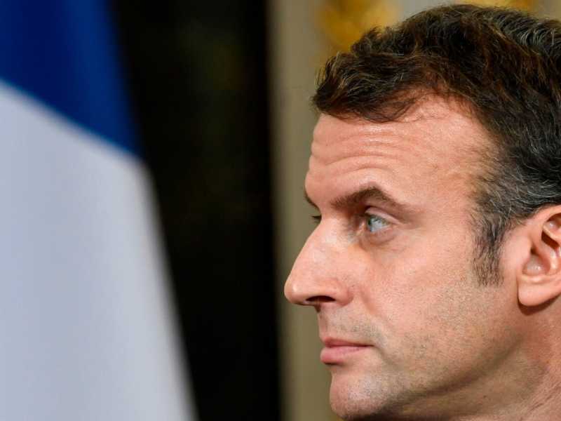 Emmanuel Macron (foto LaPresse)