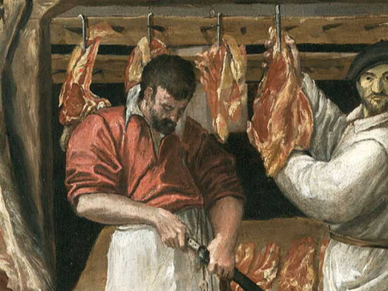 Piccola macelleria, Annibale Caracci, 1580-85