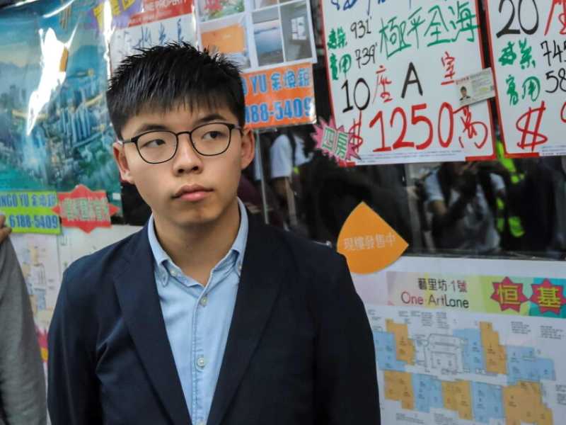 Joshua Wong (foto LaPresse)