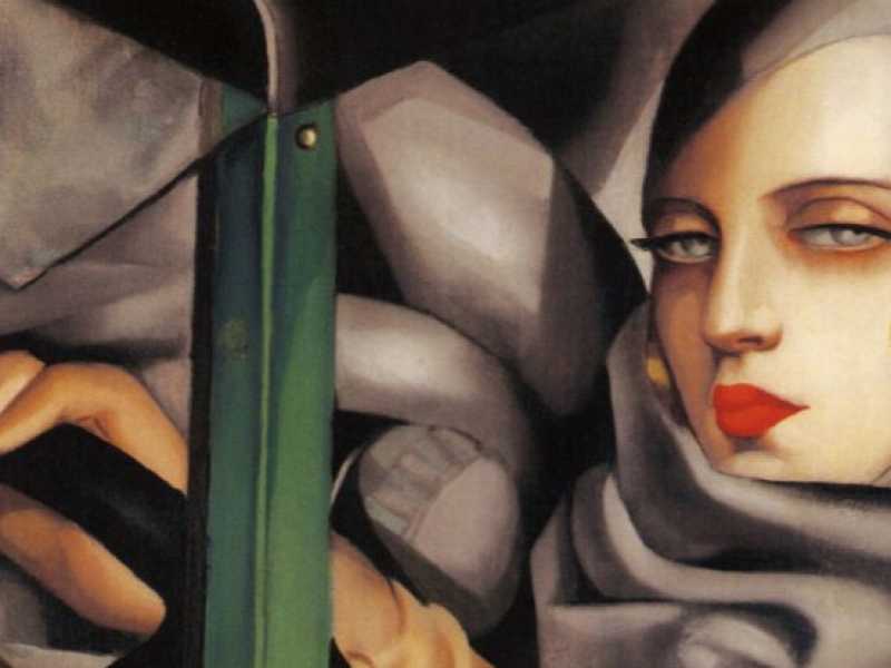 "Autoritratto in Bugatti verde", di Tamara de Lempicka