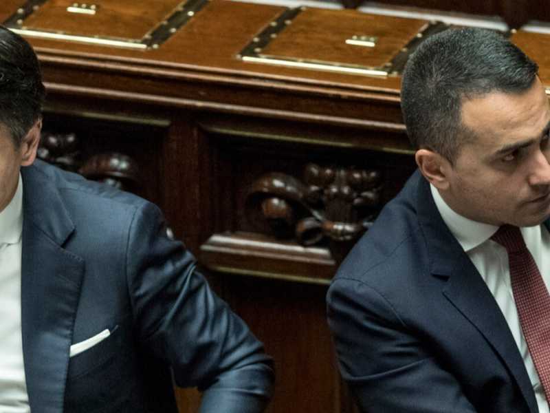 Giuseppe Conte e Luigi Di Maio (foto LaPresse)