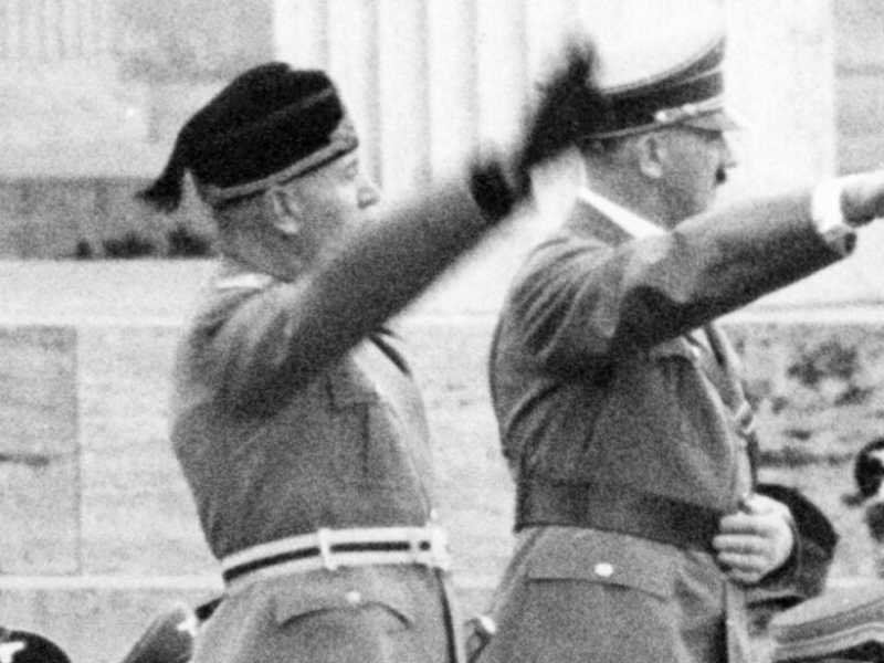 Benito Mussolini e Adolf Hitler (foto LaPresse)