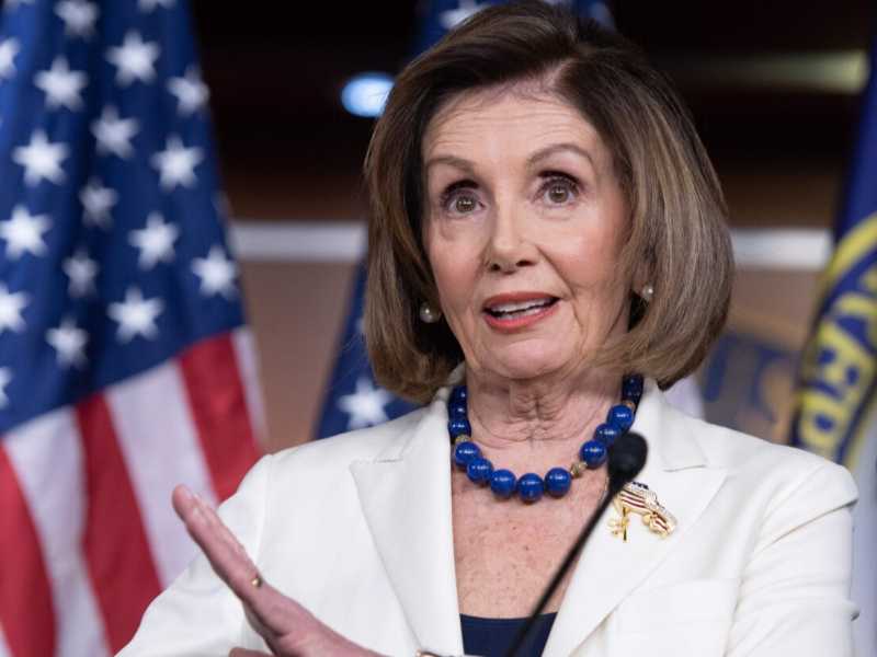 La leader dei democratici al Congresso americano, Nancy Pelosi (foto LaPresse)