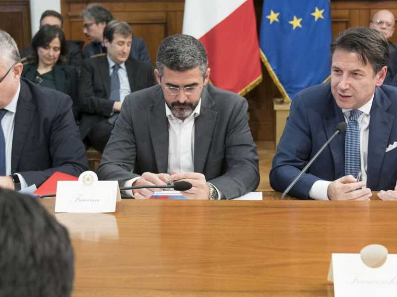 Vertice di maggioranza a Palazzo Chigi, il 14 novembre (LaPresse/Palazzo Chigi/Filippo Attili)